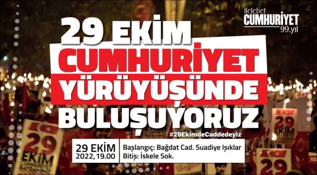 Kadıköy Cumhuriyet Değerlerine Sahip Çıkıyor