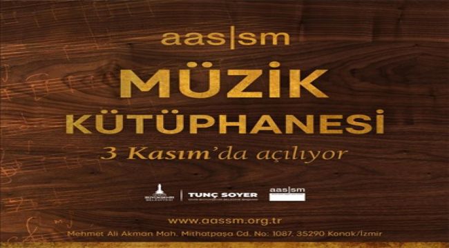 AASSM Müzik Kütüphanesi yarın açılıyor