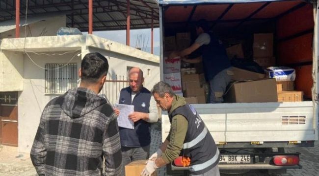 Kartal Belediyesi Deprem Bölgesinde Yardım Çalışmalarına Devam Ediyor