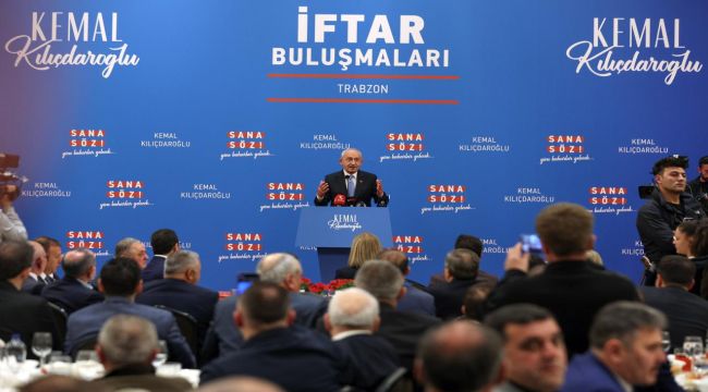 CHP Lideri ve Cumhurbaşkanı Adayı Kılıçdaroğlu Trabzon'da: "Yoksulluğun Sömürülmediği Bir Düzeni İnşa Etmek Zorundayız"
