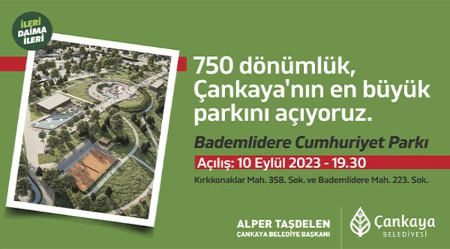 Ankara'nın Dev Parkı Açılıyor