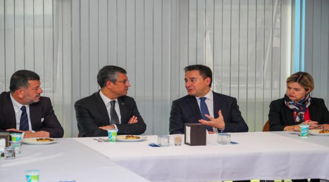 CHP Genel Başkanı Özgür Özel, DEVA Partisi Genel Başkanı Ali Babacan'ı Ziyaret Etti