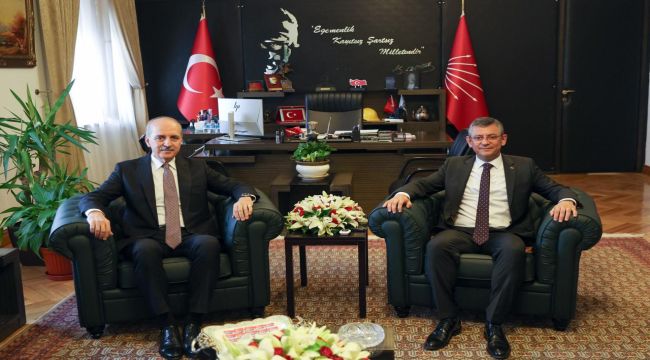 CHP Genel Başkanı Özgür Özel, TBMM Başkanı Numan Kurtulmuş ile Görüştü