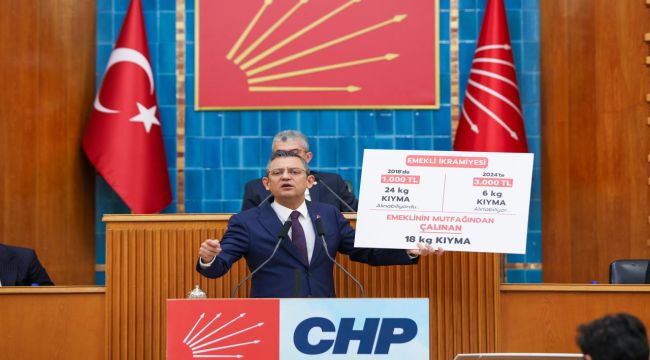 Cumhuriyet Halk Partisi Genel Başkanı Özgür Özel: "Emeklinin Bayram İkramiyesinden Tayyip Erdoğan Çalmıştır"