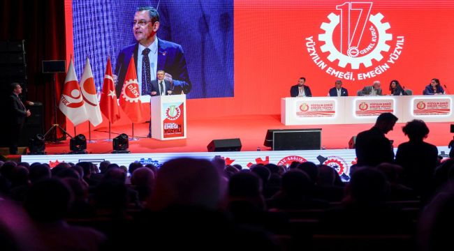 Cumhuriyet Halk Partisi Lideri Özgür Özel, DİSK Genel Kurulu'na Katıldı: "Vergide Adalet Talebini Sahipleniyoruz"