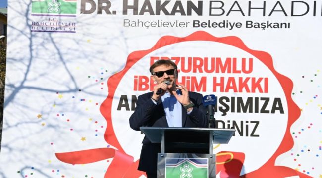 Bahçelievler'de Erzurumlu İbrahim Hakkı anıtı açıldı