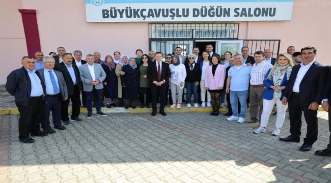 Silivri Belediye Başkanı Balcıoğlu, Büyükçavuşlu Mahallesi'nde Vatandaşlarla Bayramlaştı